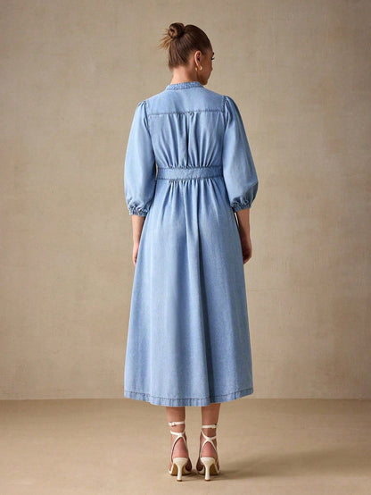 MEDLEY Midi Denim Dresses