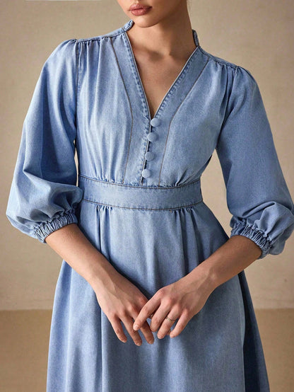 MEDLEY Midi Denim Dresses