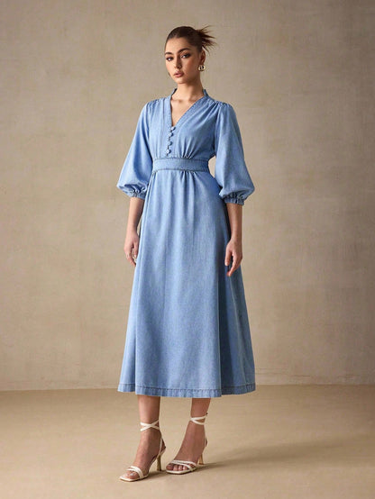 MEDLEY Midi Denim Dresses