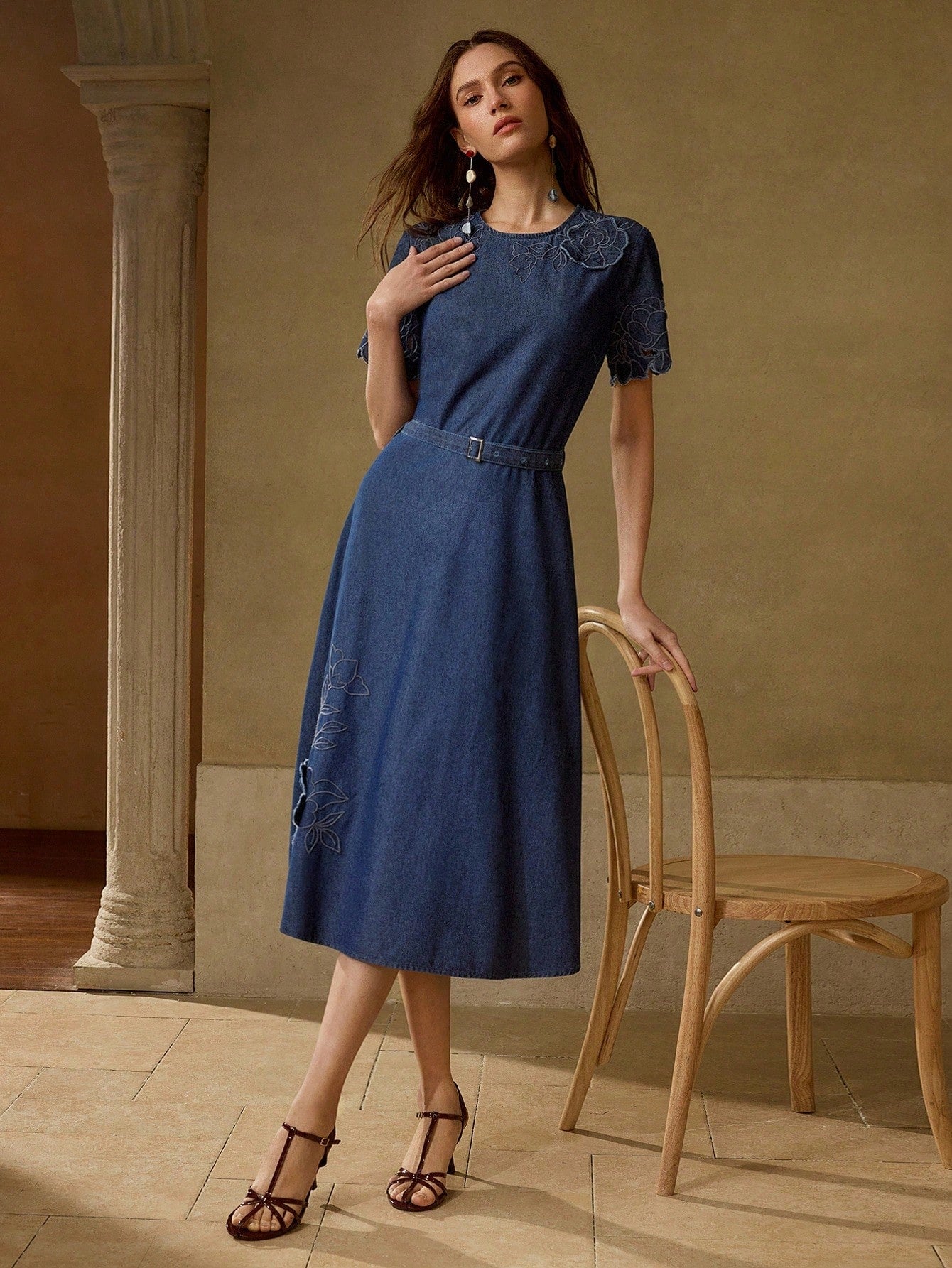 MEDLEY Midi Denim Dresses