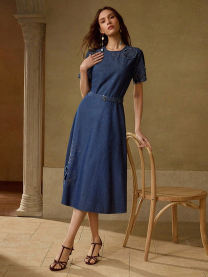 MEDLEY Midi Denim Dresses