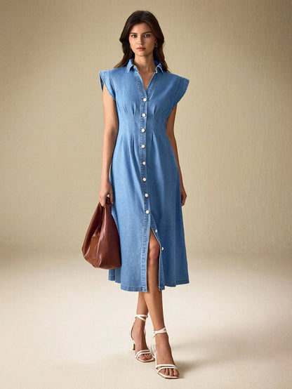 MEDLEY Midi Denim Dresses
