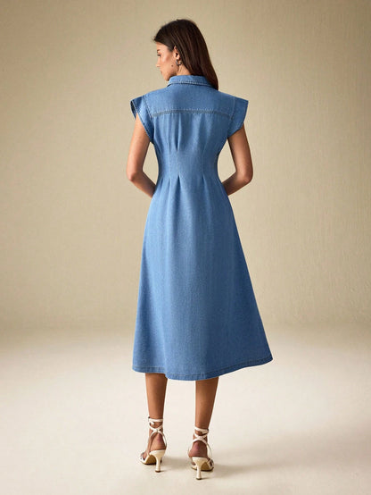 MEDLEY Midi Denim Dresses