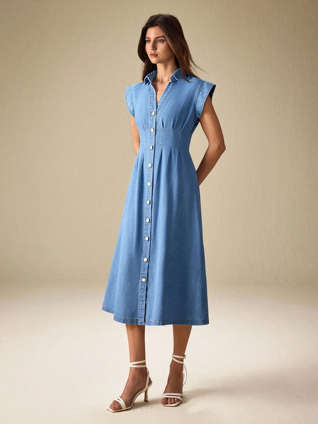 MEDLEY Midi Denim Dresses