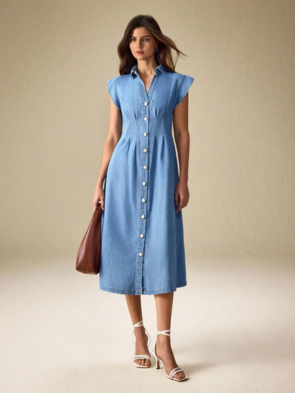 MEDLEY Midi Denim Dresses