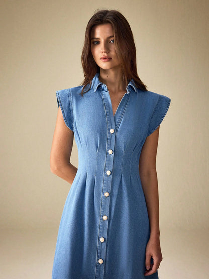 MEDLEY Midi Denim Dresses