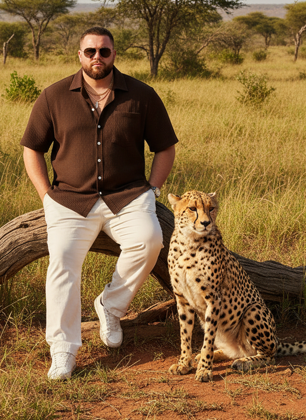 Manfinity Homme Plus Size Menswear Short Sleeve Shirt