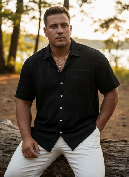 Manfinity Homme Plus Size Menswear Short Sleeve Shirt