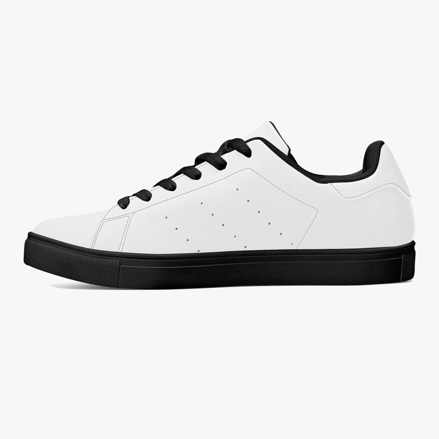 White Classic Low-Top Jensen Leather Sneakers