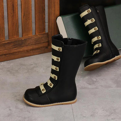 Military High-Top Boots for Kids