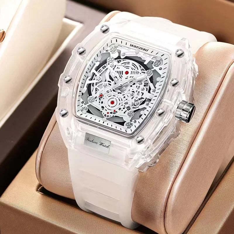 New Automatic Waterproof Transparent Mechanical Watch