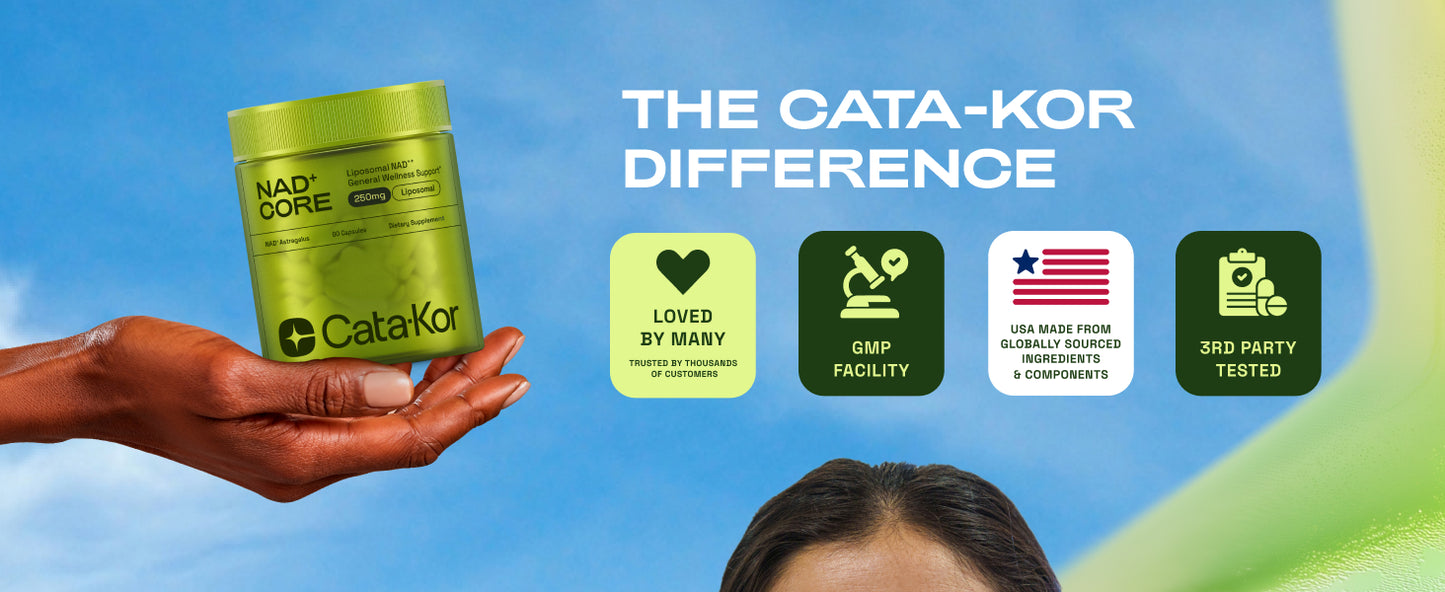Cata-Kor NAD+ Advanced - NAD Supplement with Resveratrol