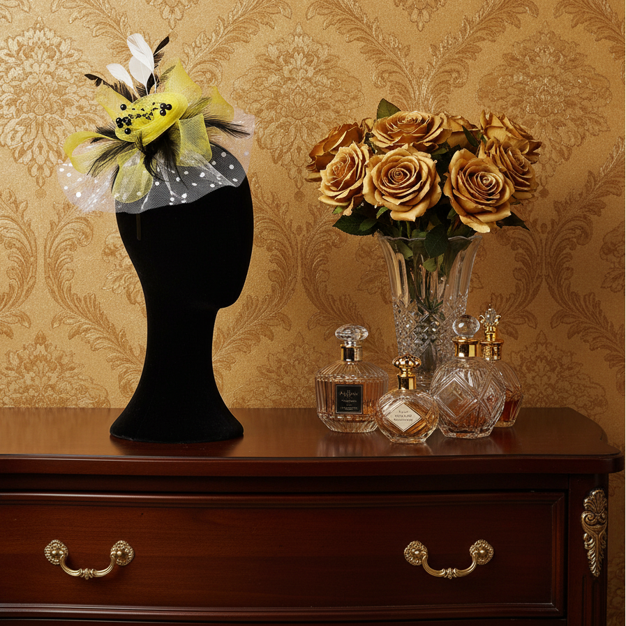 KOKO Mesh Feather Headband Fascinators