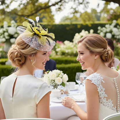 KOKO Mesh Feather Headband Fascinators