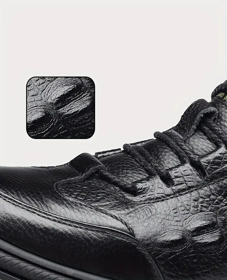 Premium Genuine Cowhide Leather Ankle Boots