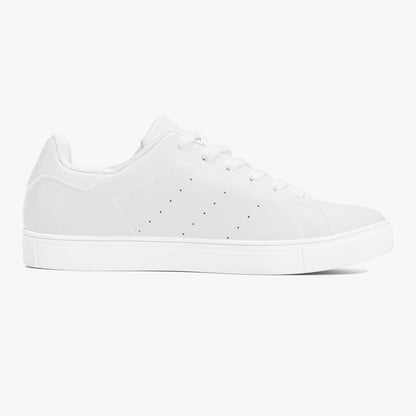 White Classic Low-Top Jensen Leather Sneakers