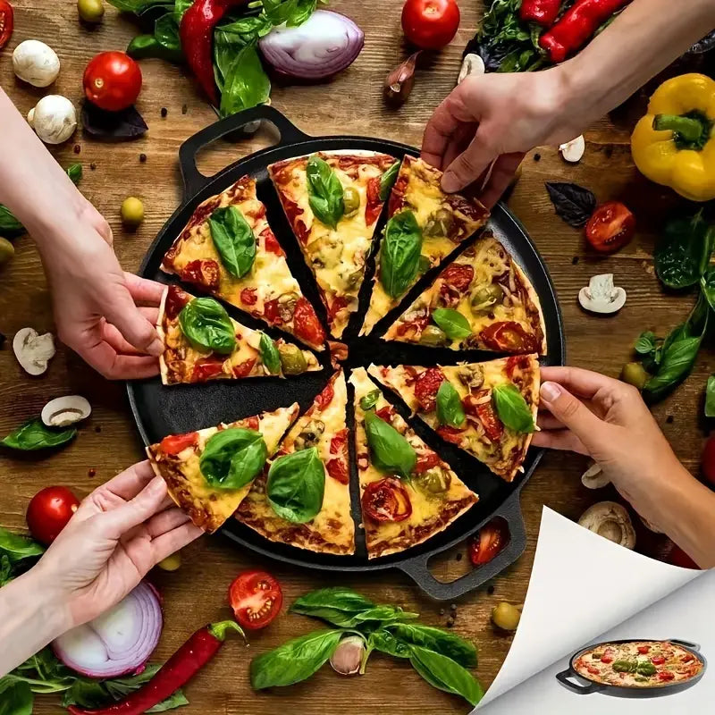 Multi-Function Cast Iron Non-Stick Griddle Skillet