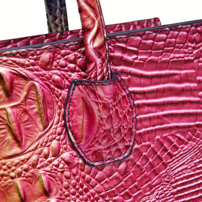 Crocodile Grain Crossbody Tote Bags