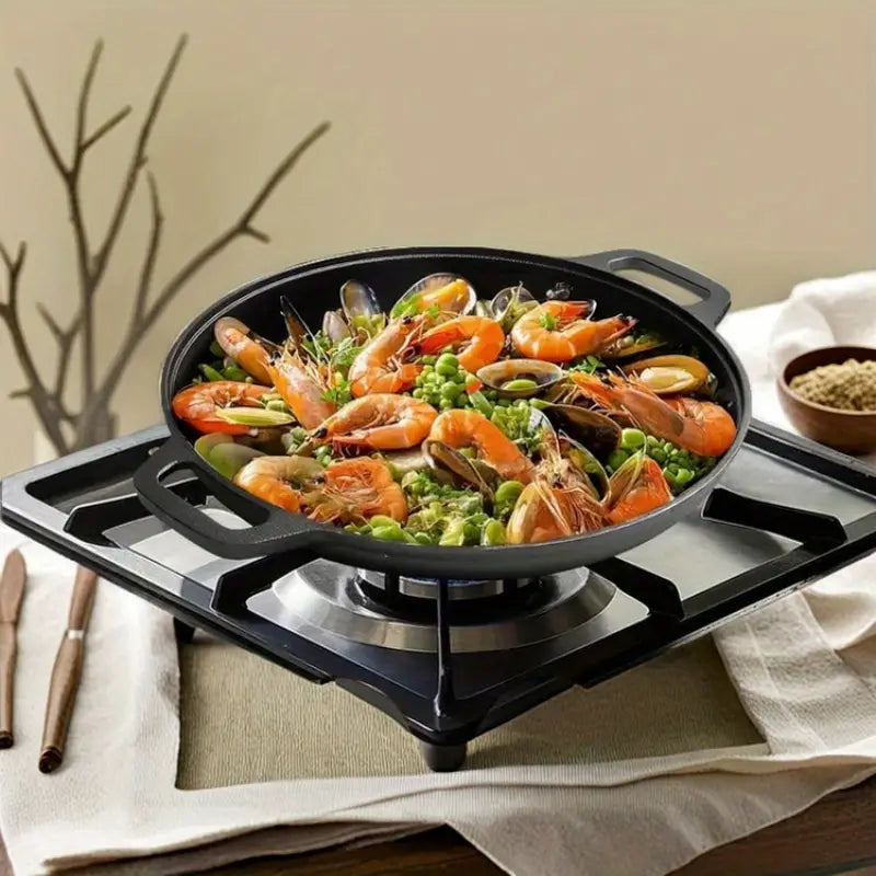 Multi-Function Cast Iron Non-Stick Griddle Skillet
