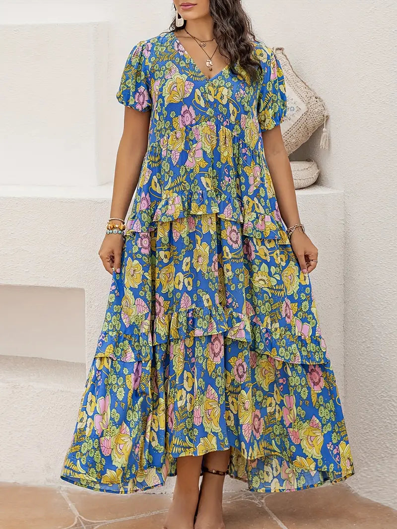 Rustty Dustty Plus Size Viscose Boho Dress