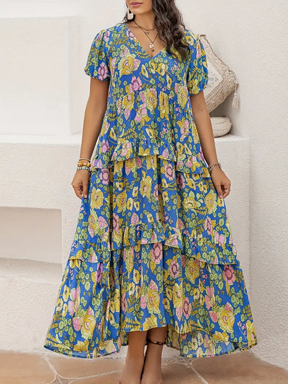 Rustty Dustty Plus Size Viscose Boho Dress