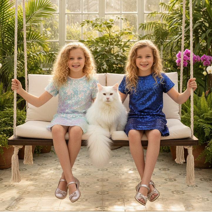 GEM Sparkling Sequin A-Line Dress