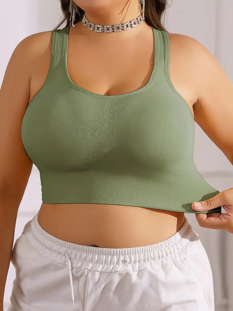 CELILIN Racerback Plus Size Sports Bras