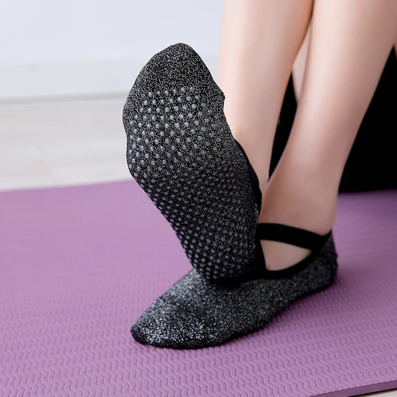 FlexFit Cross Strap Dance Socks