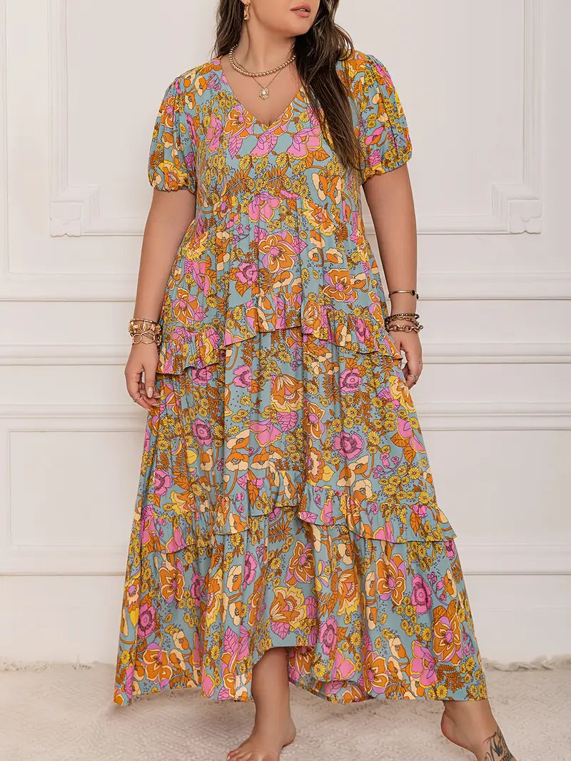 Rustty Dustty Plus Size Viscose Boho Dress