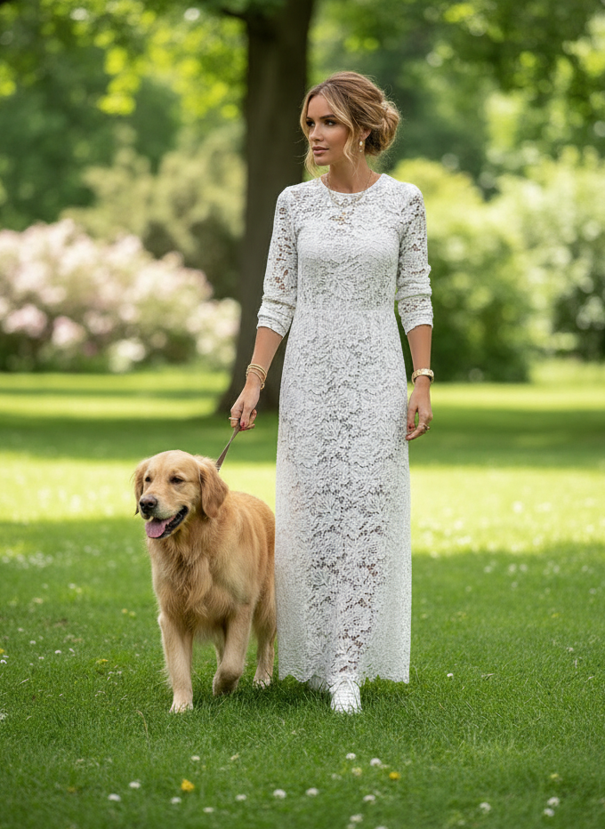 Lace Bohemian Maxi Dress