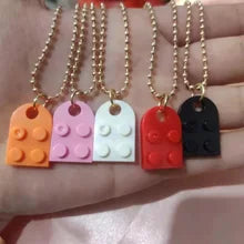 Heart Shaped Lego Pendant Necklaces