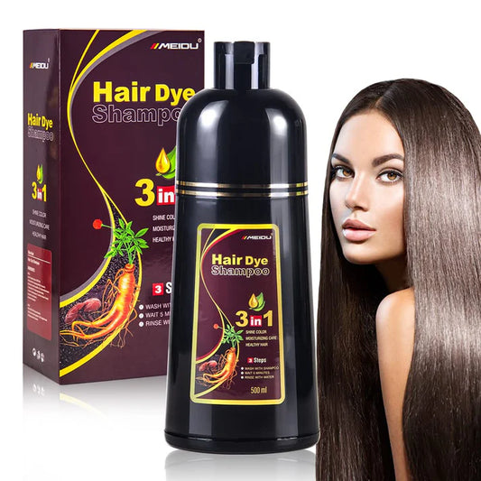 Herbal 3-in-1 Natural Hair Dye Shampoo