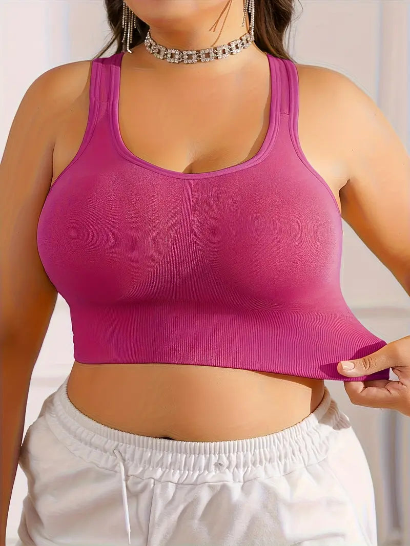 CELILIN Racerback Plus Size Sports Bras