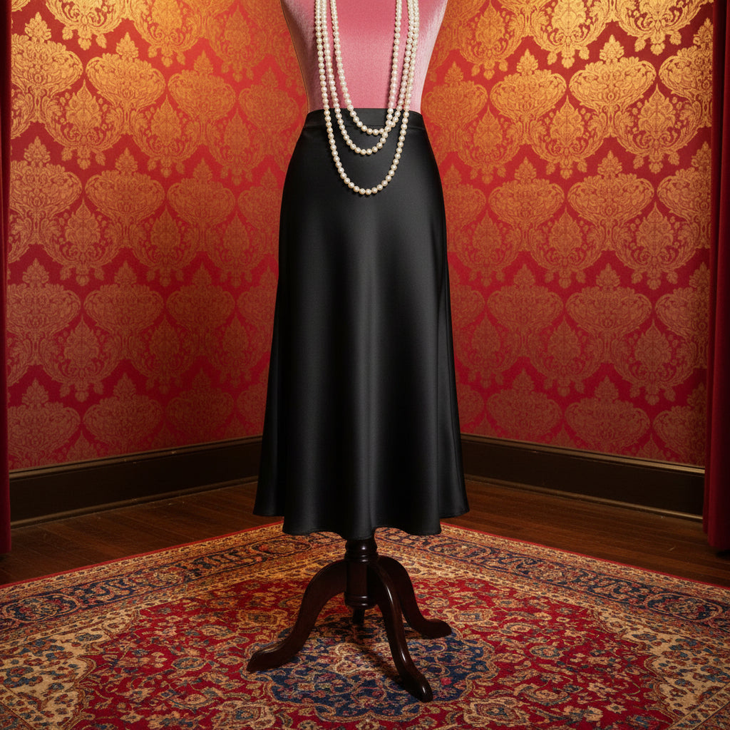 Lady Rose Satin A-Line Skirts