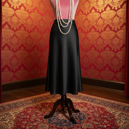 Lady Rose Satin A-Line Skirts