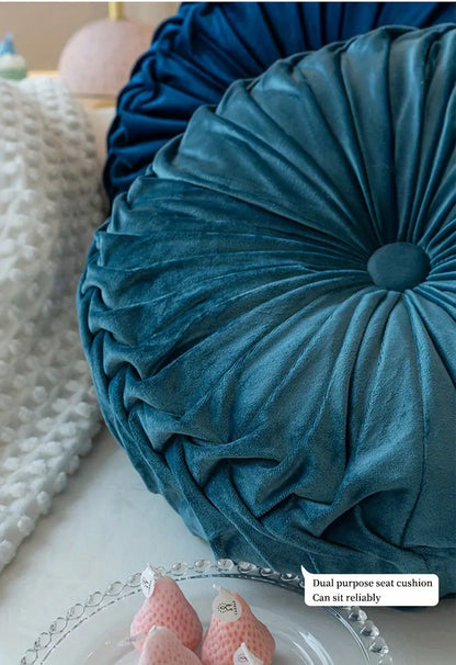 Pumpkin Velvet Throw Pillows