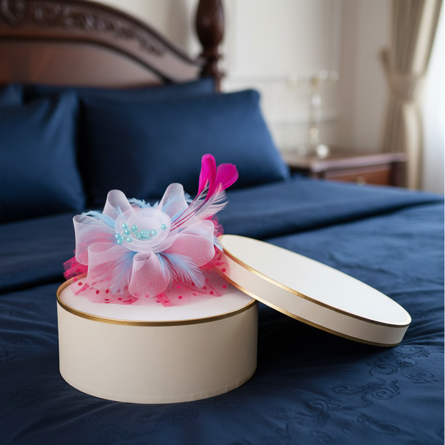 KOKO Mesh Feather Headband Fascinators