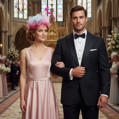 KOKO Mesh Feather Headband Fascinators