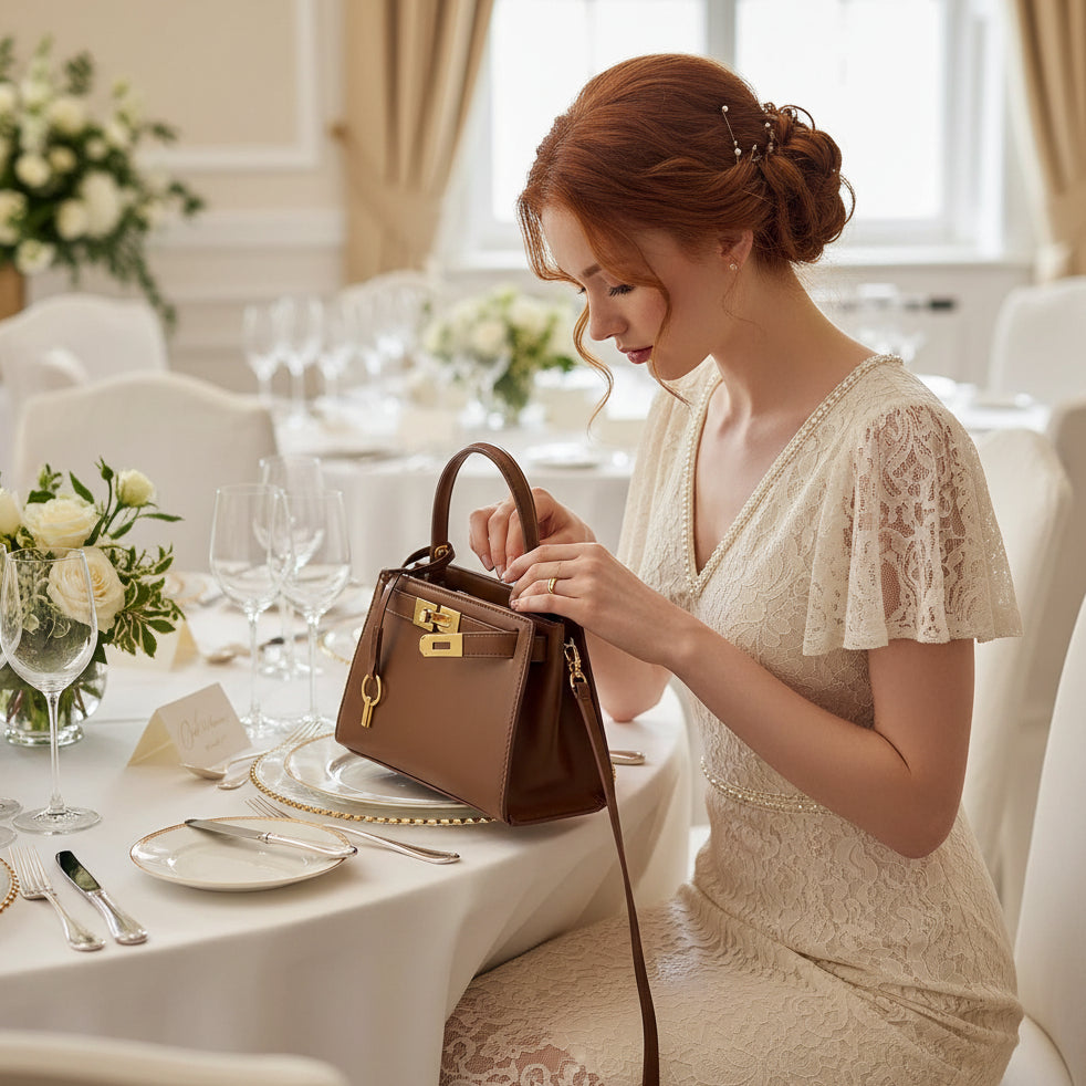 Lee Radziwill Inspired Petite Kelly Crossbody Handbag