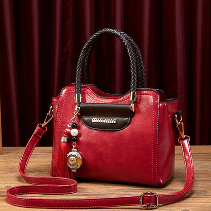 MIU MIN Leather Kelly Handbag