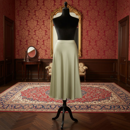 Lady Rose Satin A-Line Skirts