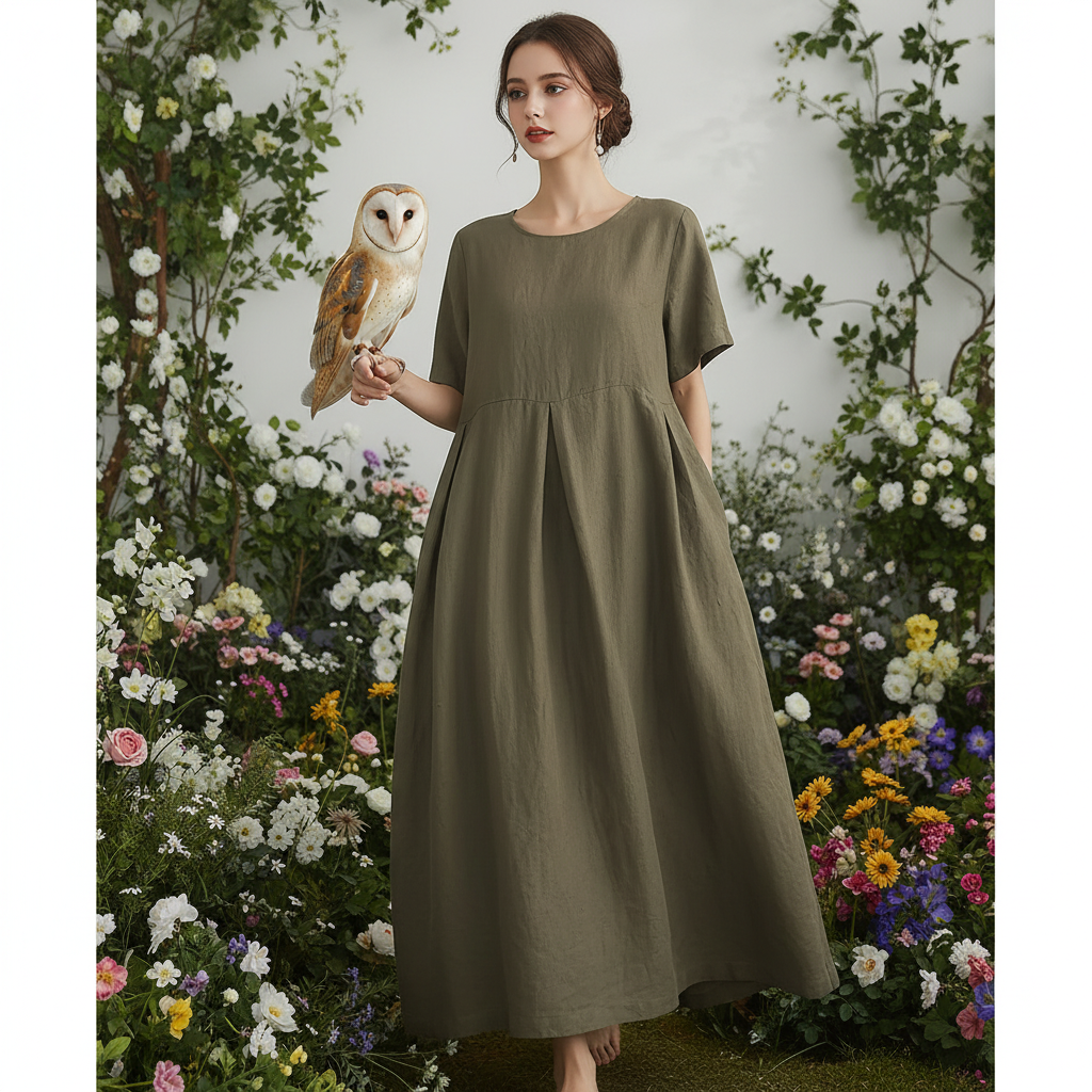 SLPY Linen Maxi Dress