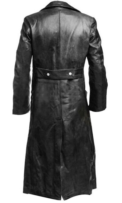 Vegan Leather Trench Coat