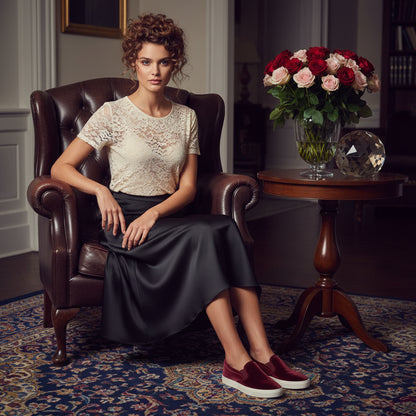 Lady Rose Satin A-Line Skirts