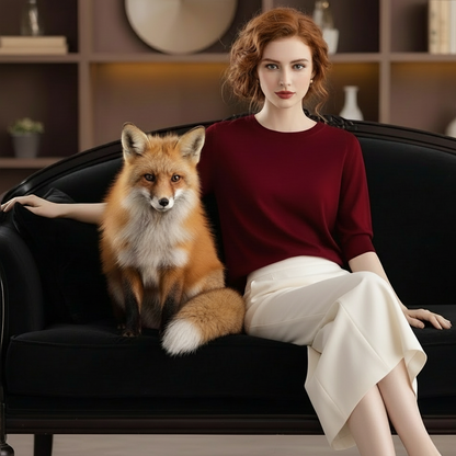 Seraphine Round Neck Short Sleeve Knit Tops