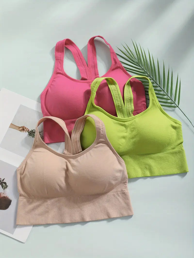 CELILIN Racerback Plus Size Sports Bras