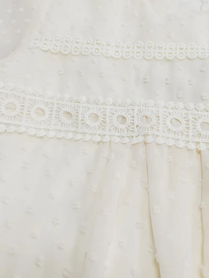 Chiffon Polka Dot Baby Doll Shortie Nightie