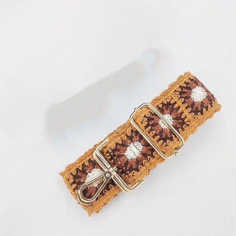 Retro Adjustable Woven Bag Straps