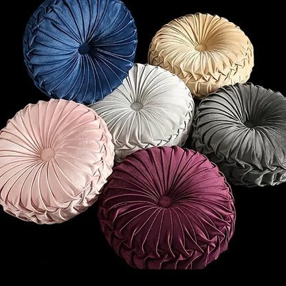 Pumpkin Velvet Throw Pillows