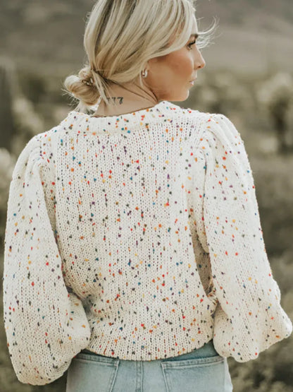 Polka Dot Knitted Sweater